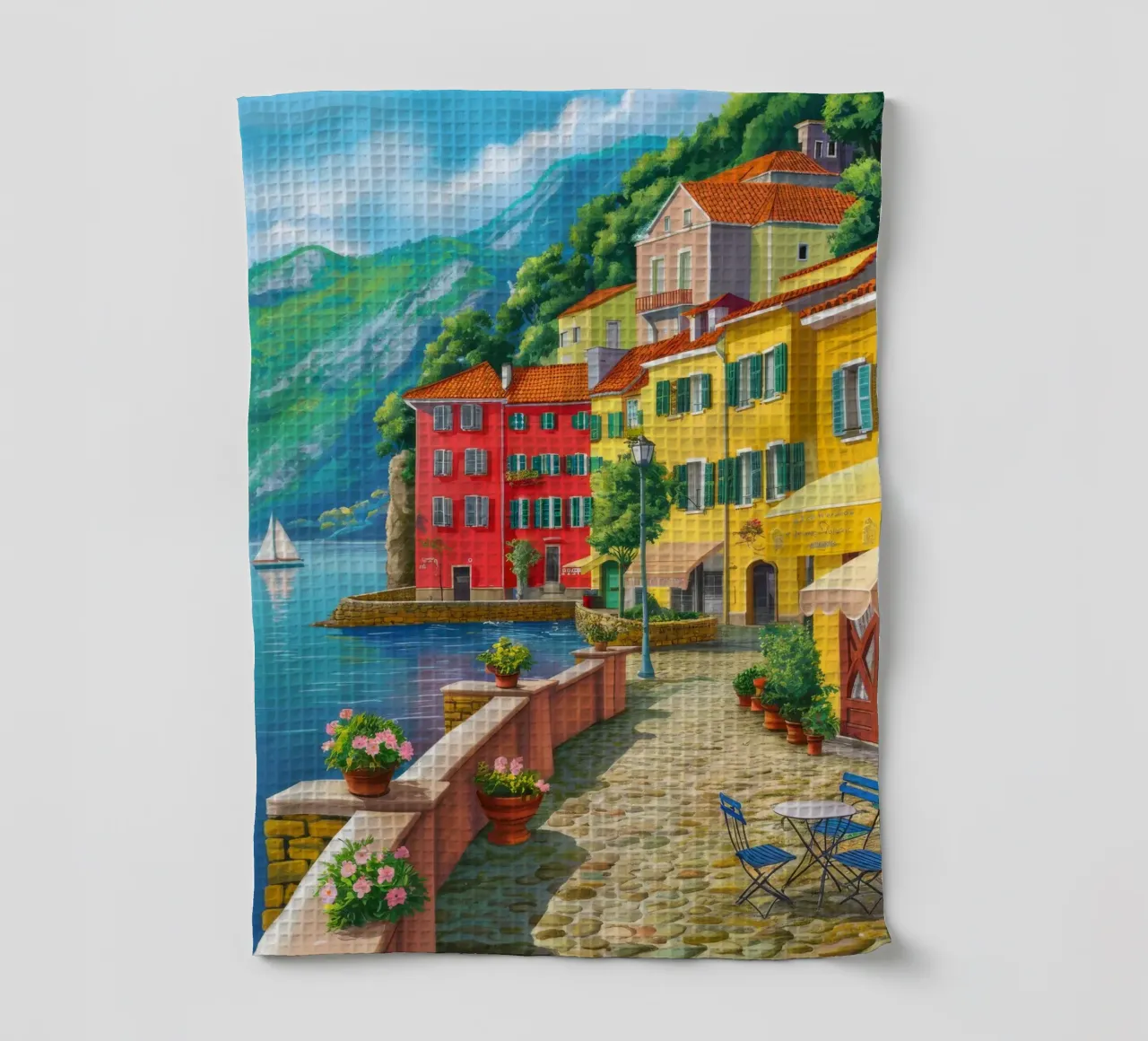 Positano Harbor View torchon de FadeAura