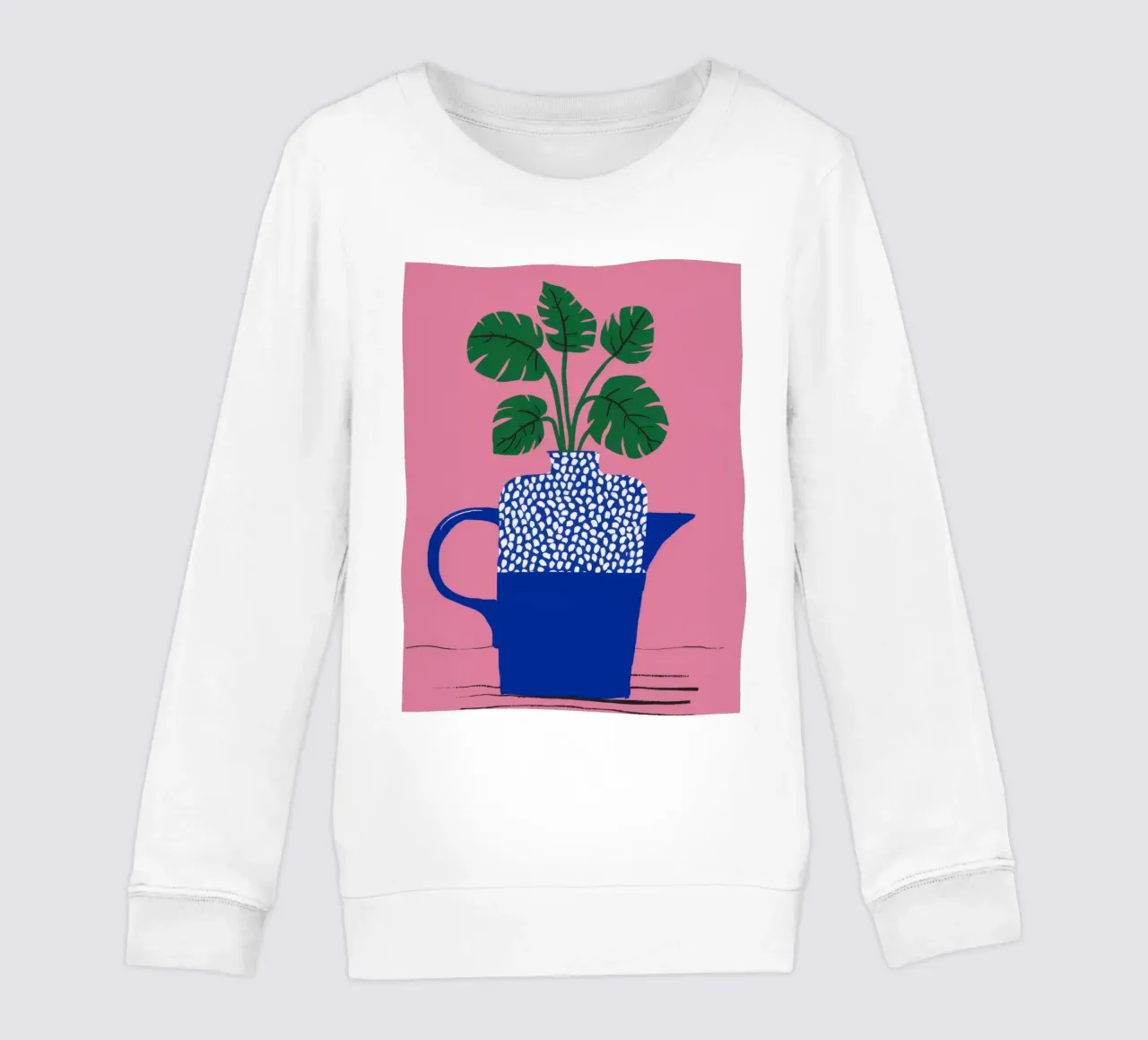 Pianta a pois blu felpa bambino da Muse Artworks