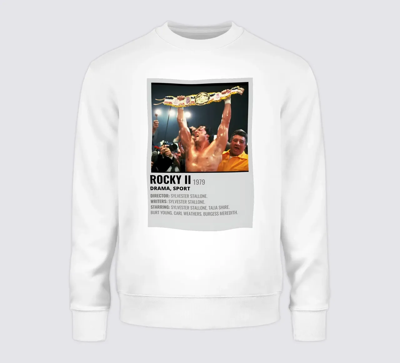 ROCKY II 1979 felpa da MVFminimalist