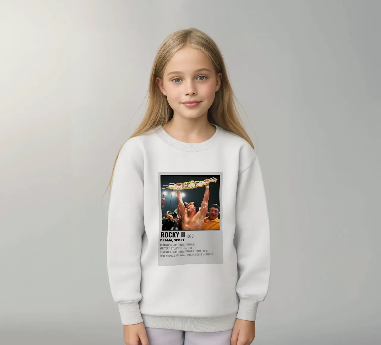 ROCKY II 1979 felpa bambino da MVFminimalist