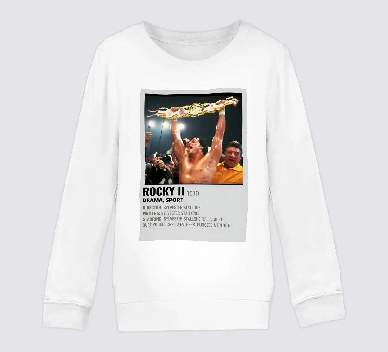 ROCKY II 1979 felpa bambino da MVFminimalist