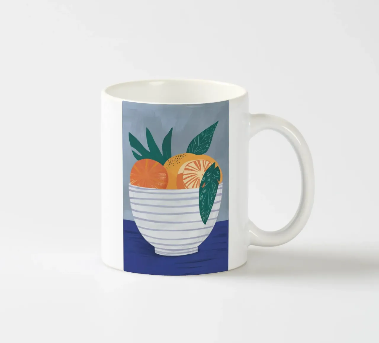 Arance a scodella a righe tazza in ceramica da Haven Fantasy
