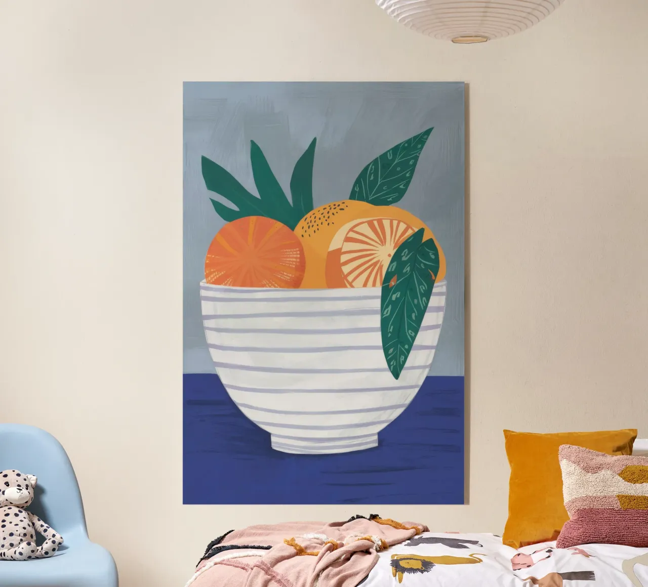 Bols d'oranges rayés plexiglas de Haven Fantasy