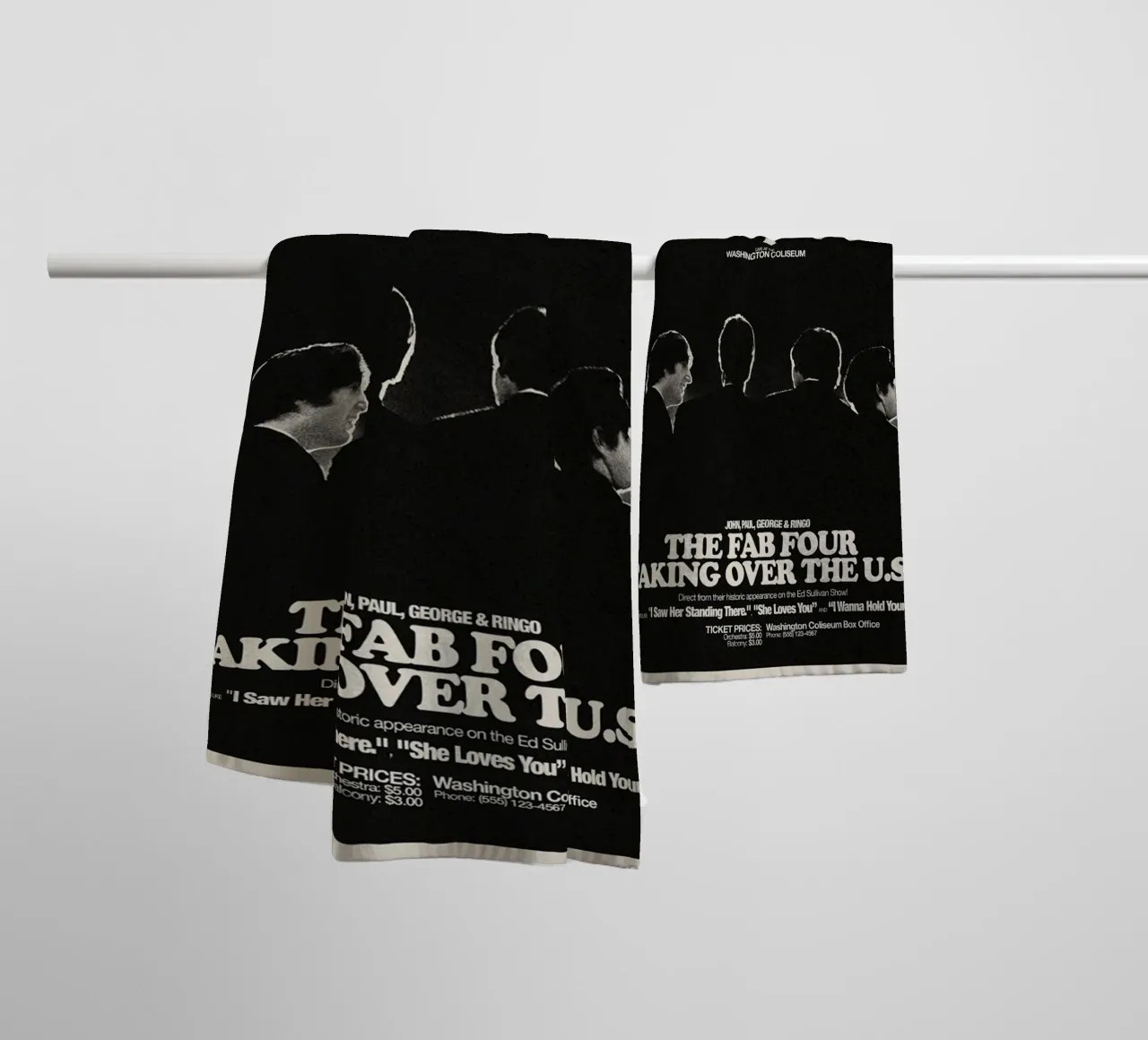 Beatles Forever In Sound towel by nabcu