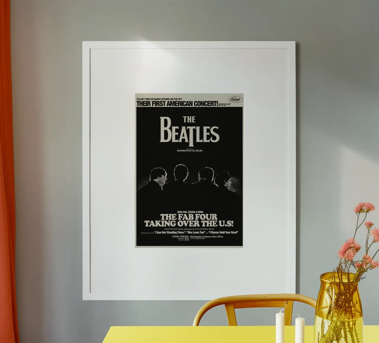 Beatles per sempre nel suono poster con telaio in plastica da nabcu