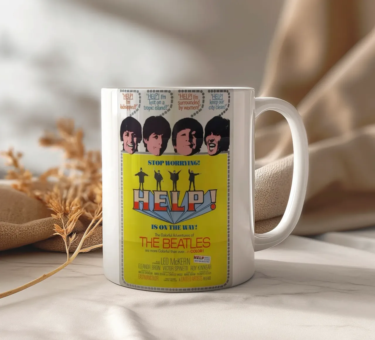 L'amore dal vivo dei Beatles tazza in ceramica da nabcu