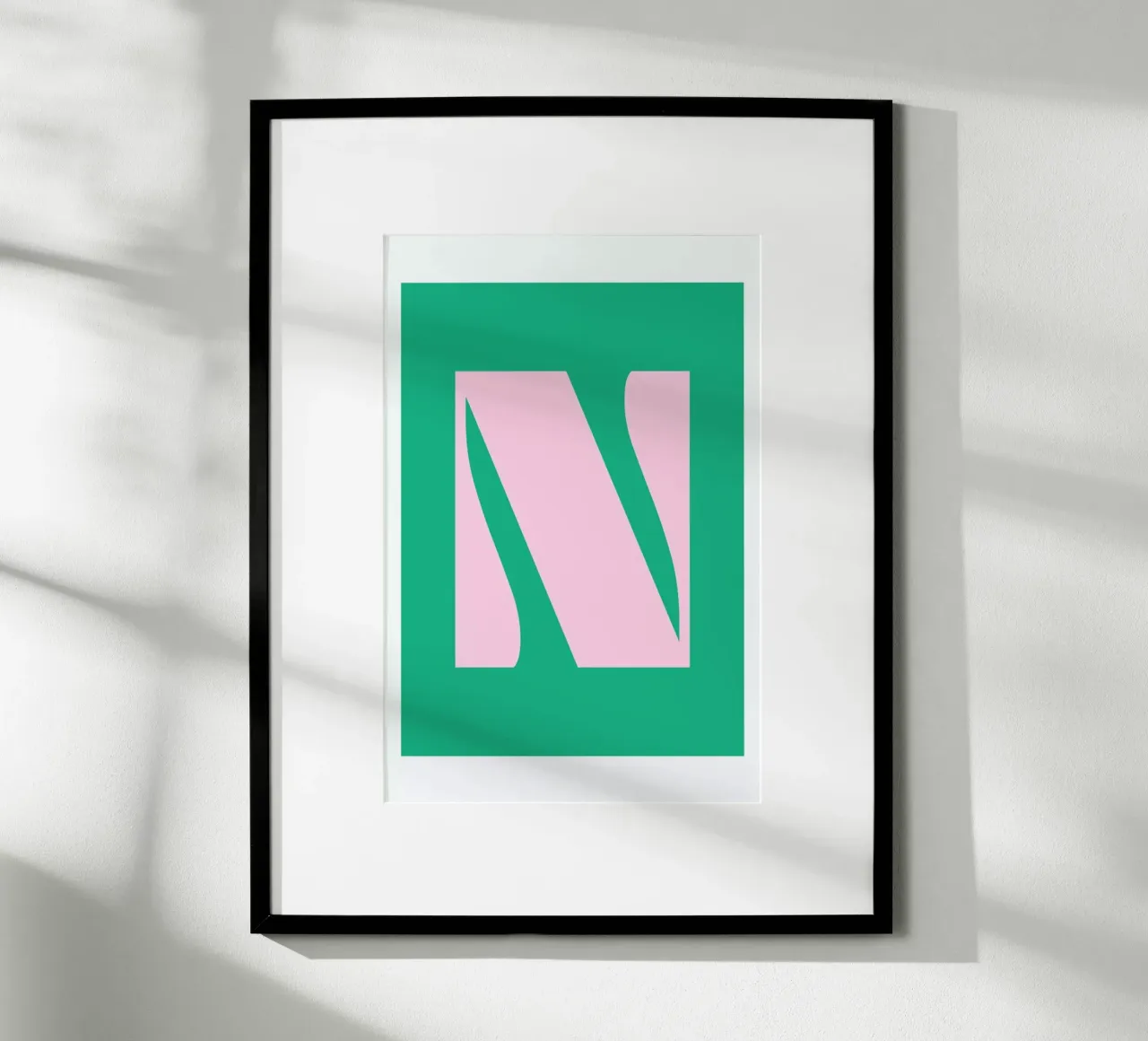 Colorful N poster da Mottos by Sinan Saydik