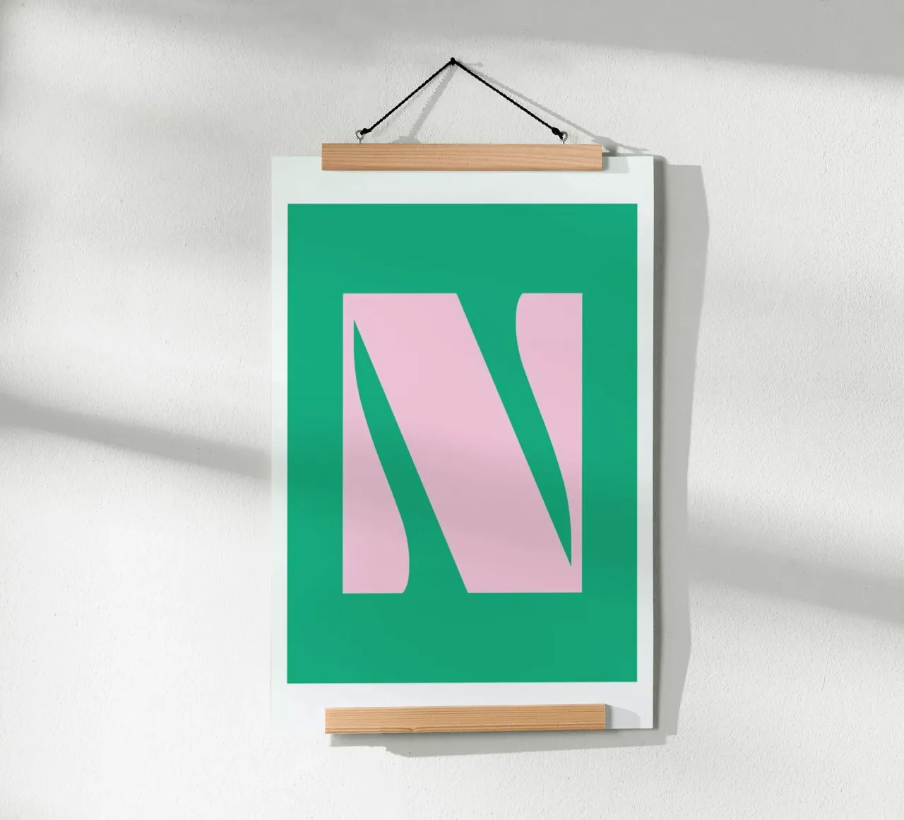 Colorful N poster da Mottos by Sinan Saydik