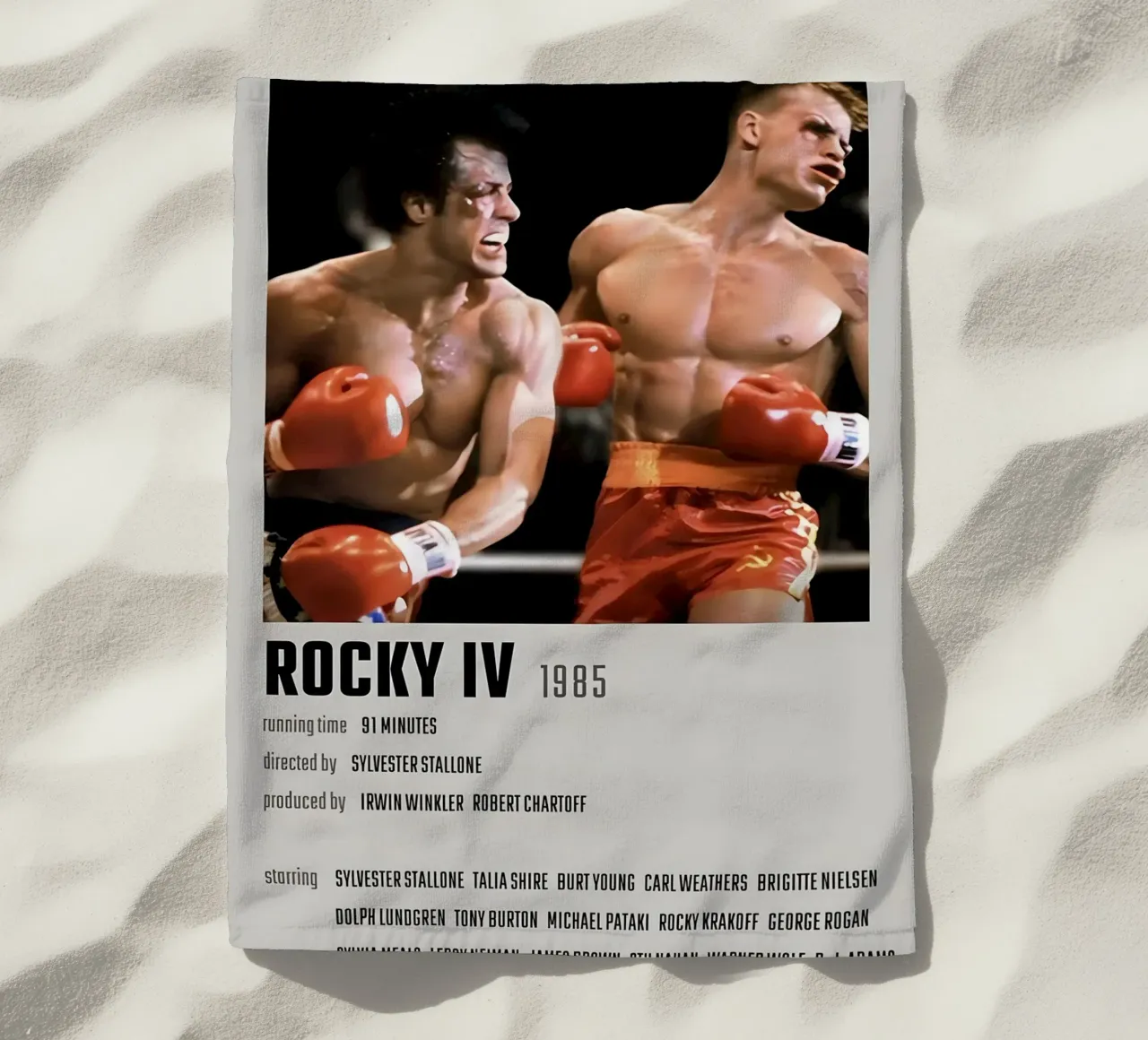 ROCKY IV 1985 telo mare da MVFminimalist