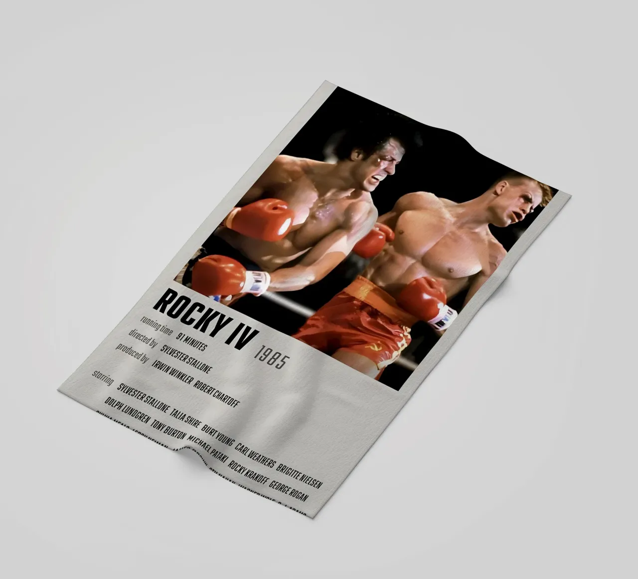 ROCKY IV 1985 telo mare da MVFminimalist