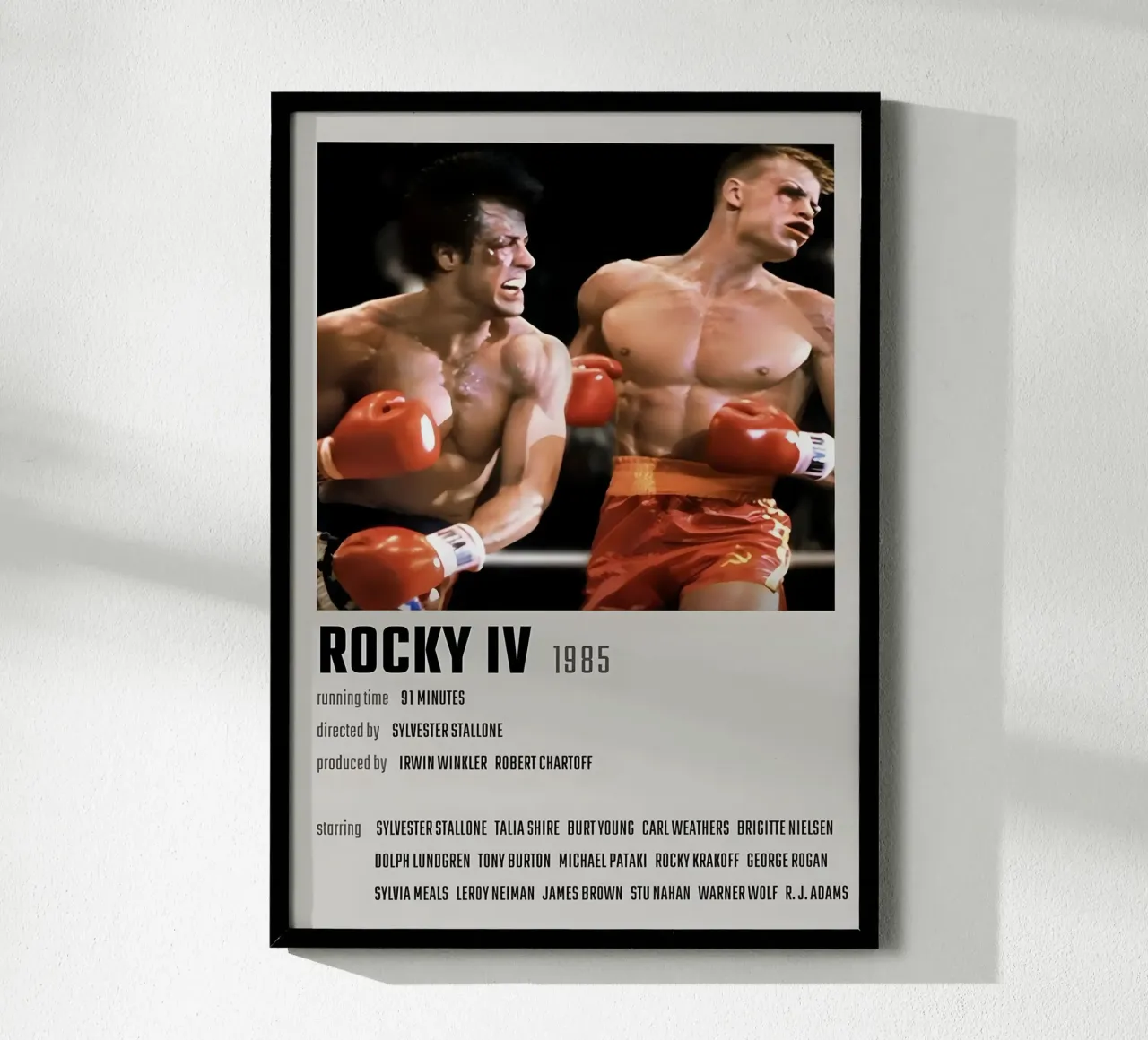 ROCKY IV 1985 poster da MVFminimalist