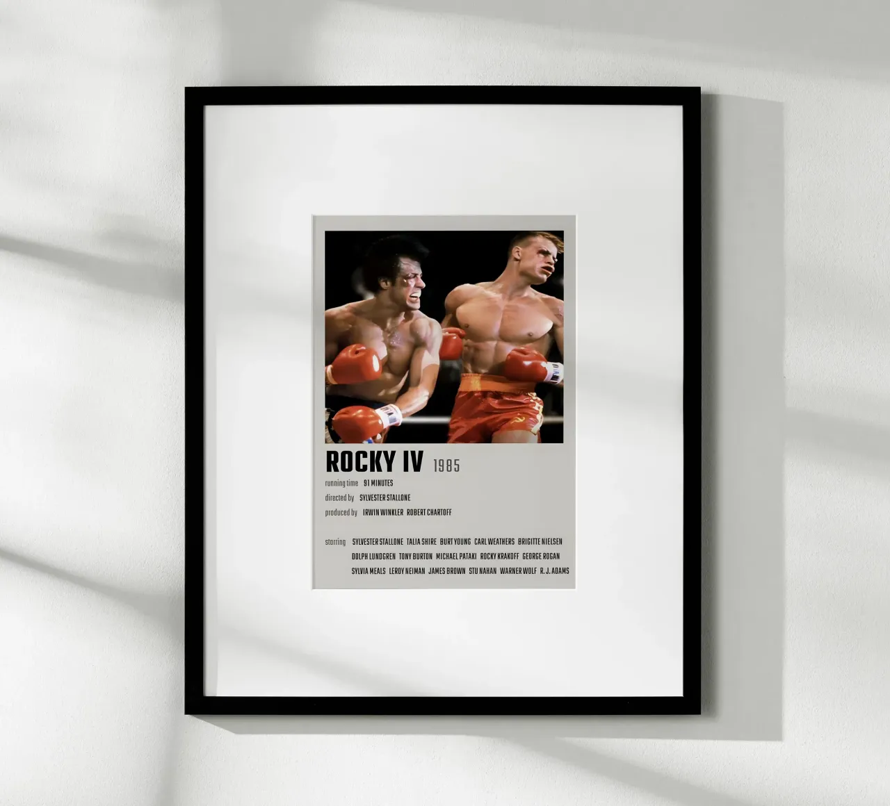 ROCKY IV 1985 poster da MVFminimalist