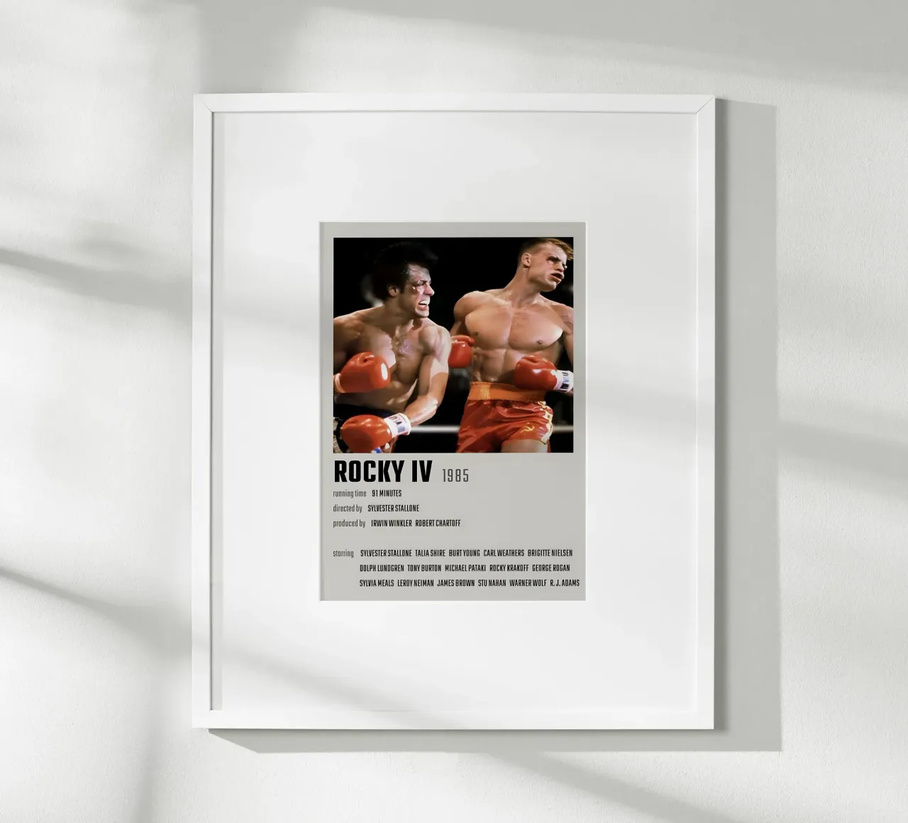ROCKY IV 1985 poster da MVFminimalist