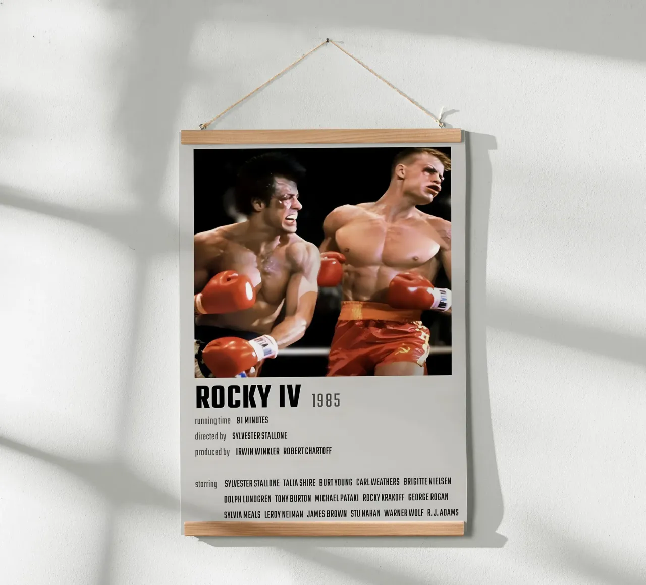 ROCKY IV 1985 poster da MVFminimalist