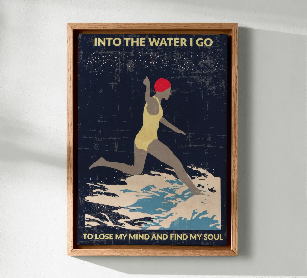 Tutto ti ucciderà quindi scegli qualcosa di divertente Surfing Ske tela da Beauty wall