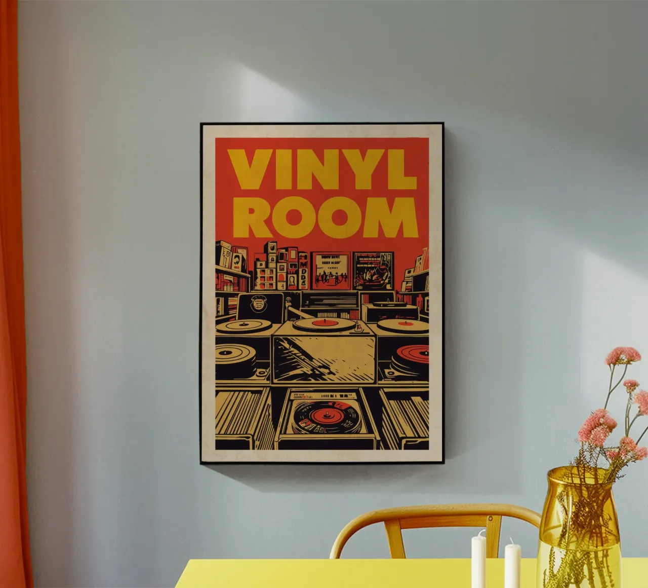 Vinyl kamer acryl van Beauty wall