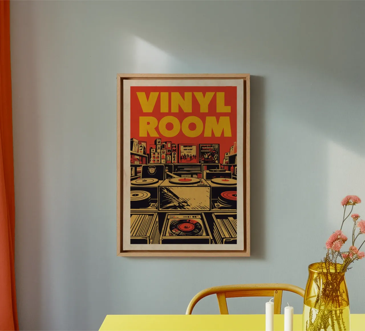 Camera in vinile tela da Beauty wall