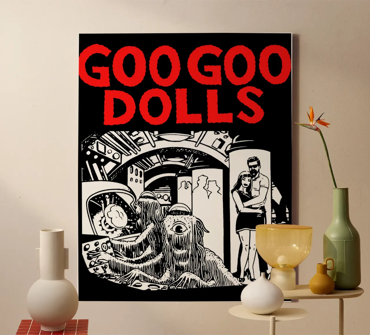 Goo Goo Dolls - Rock canvas by Deepness