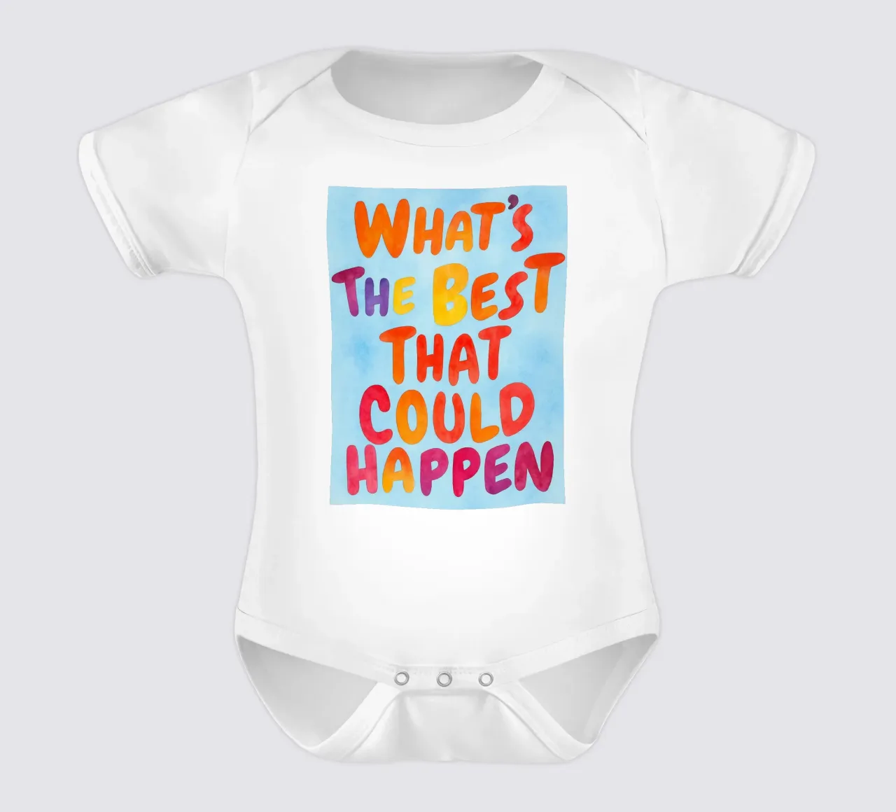 Was ist das Beste, was passieren kann? Kurzarm Babybody von onelove