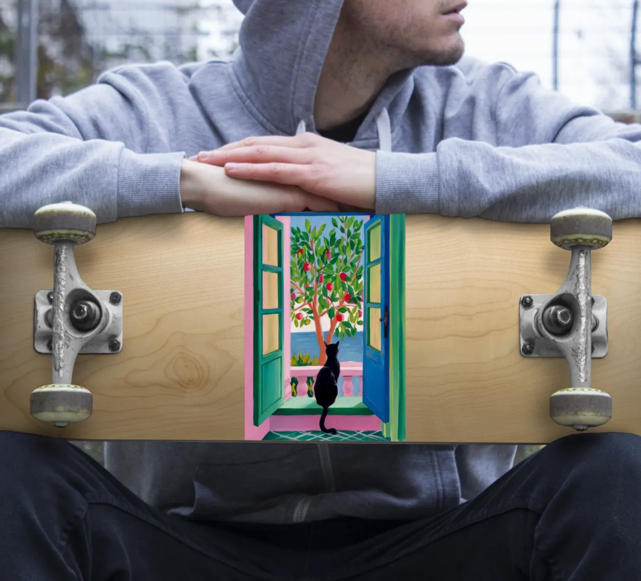 Window Cat Garden sticker by FadeAura