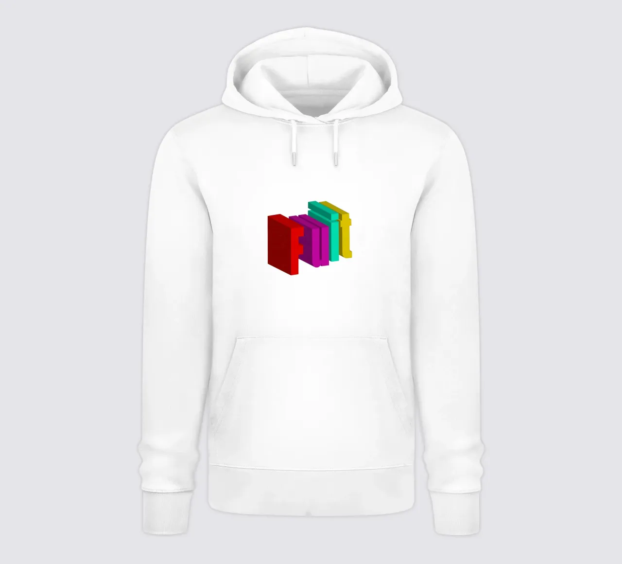 Frutta Typo Stile colorato felpa con cappuccio da Urban Life