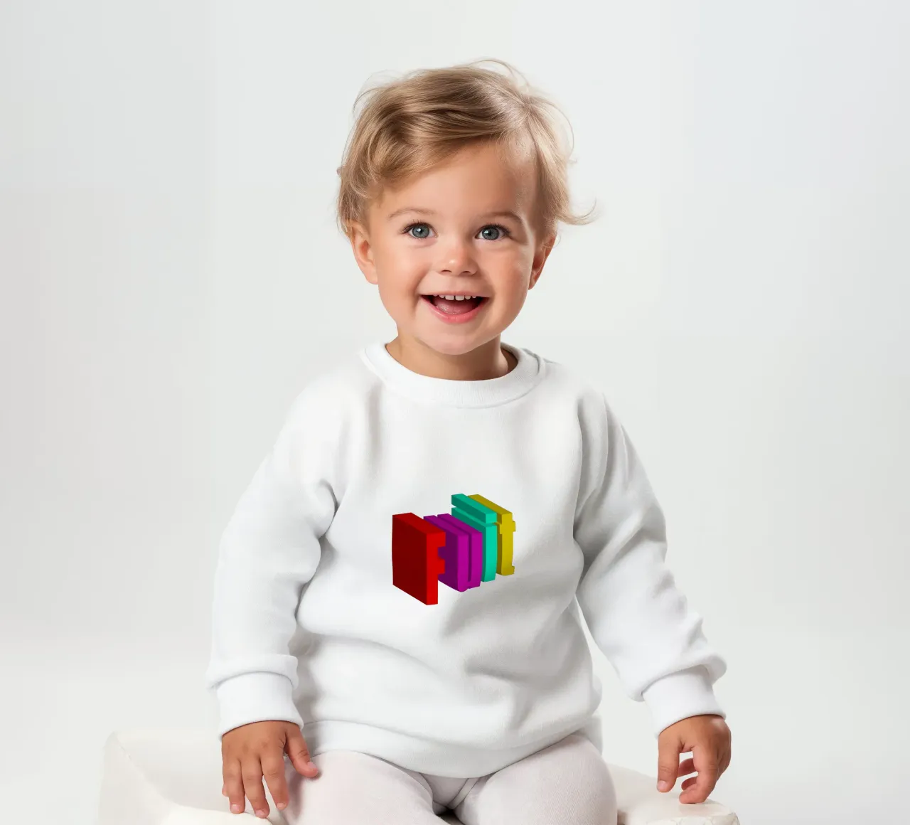 Frutta Typo Stile colorato felpa neonato da Urban Life
