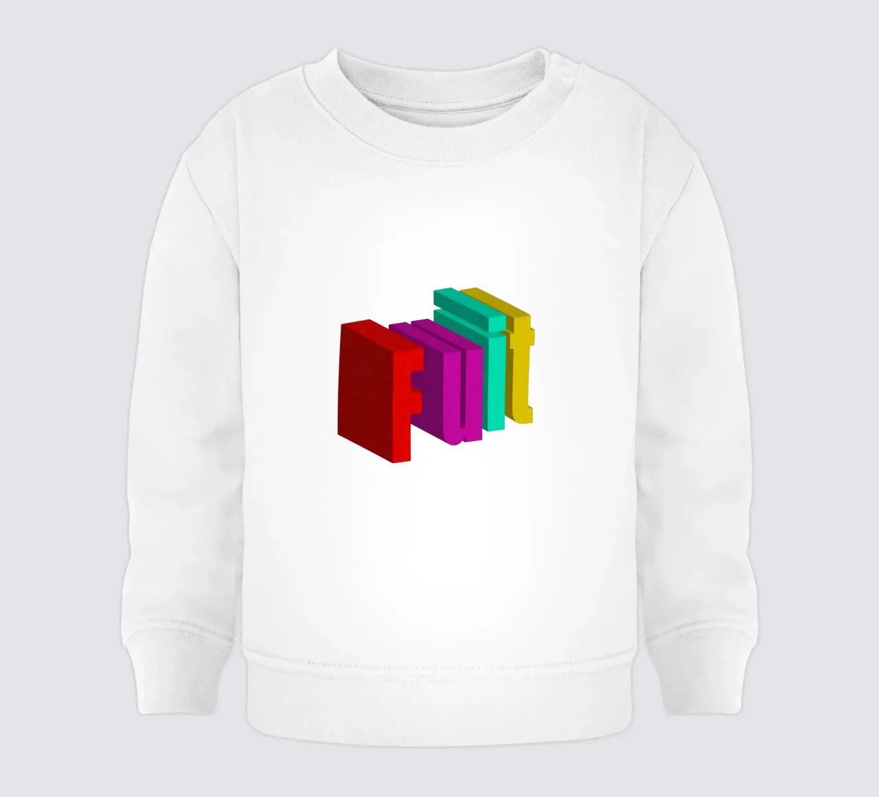 Frutta Typo Stile colorato felpa neonato da Urban Life