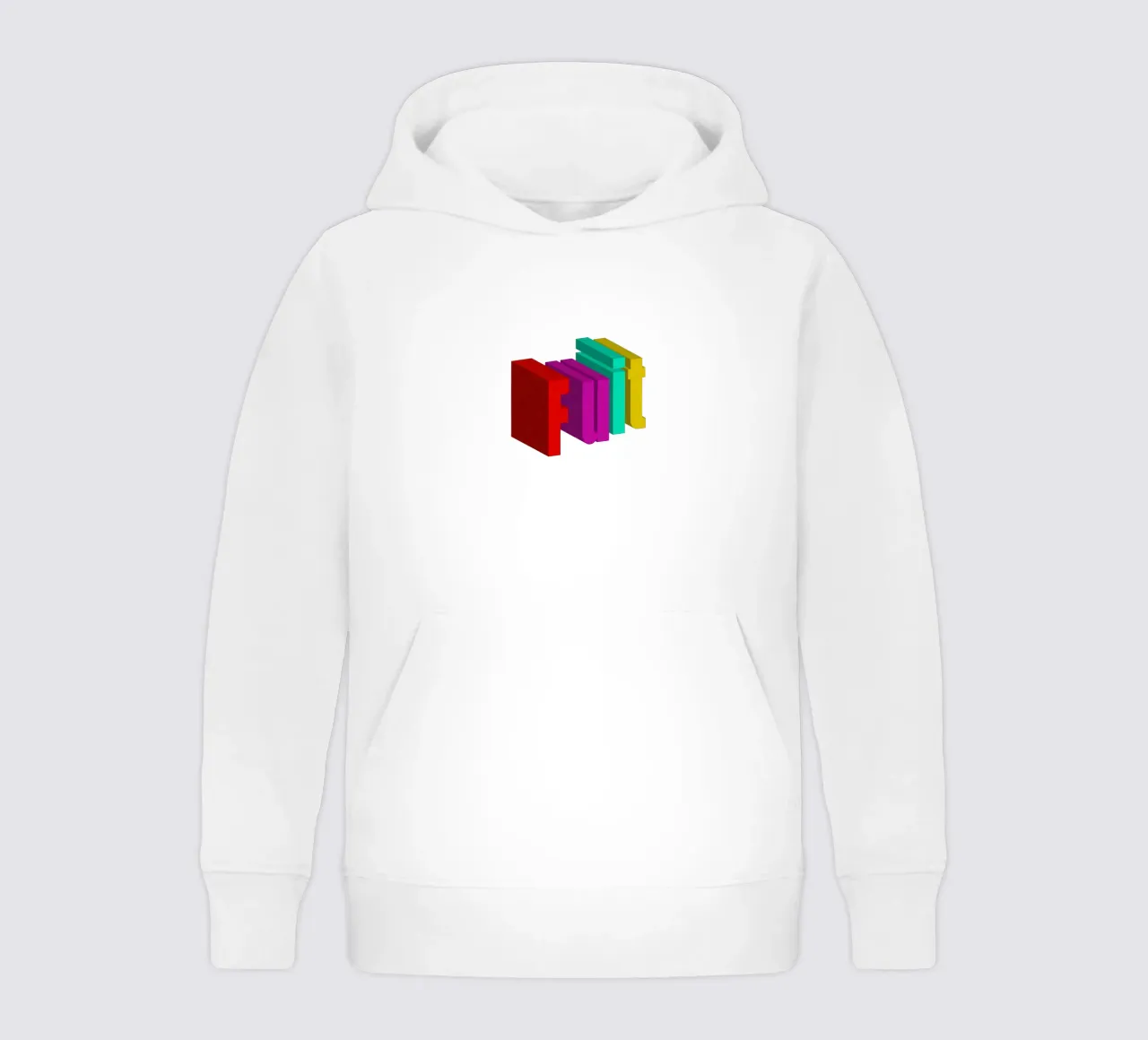 Frutta Typo Stile colorato felpa bambino con cappuccio da Urban Life
