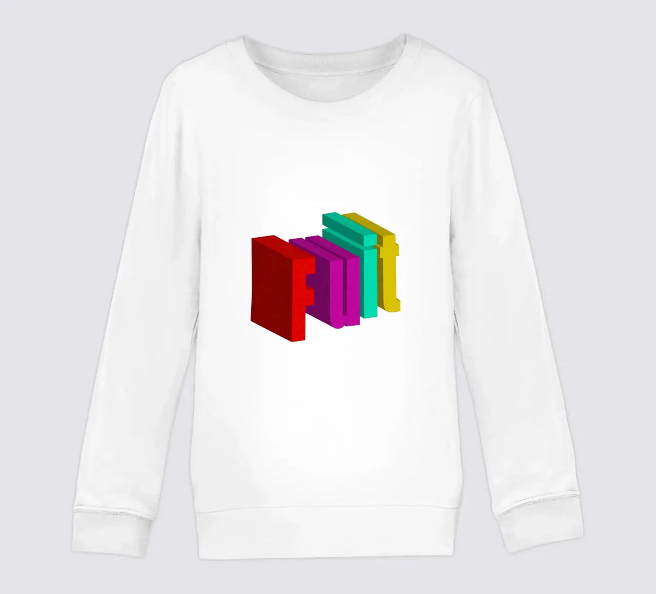 Frutta Typo Stile colorato felpa bambino da Urban Life