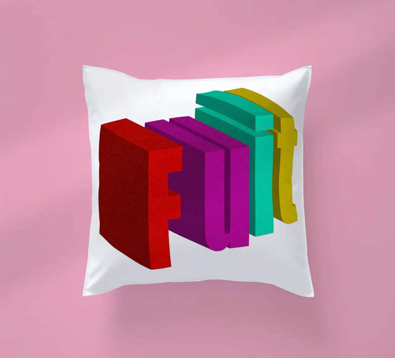 Frutta Typo Stile colorato cuscino da Urban Life