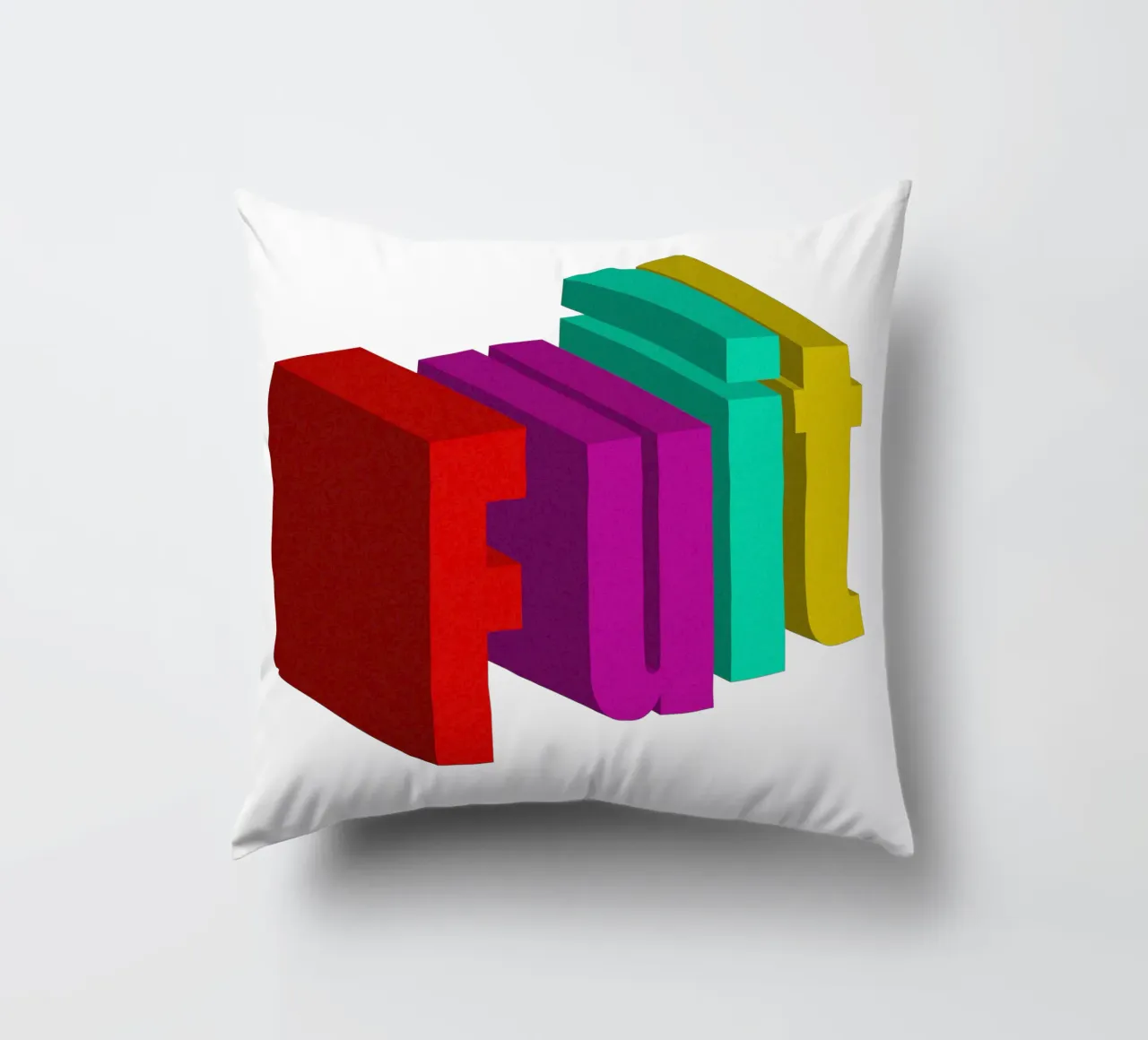 Frutta Typo Stile colorato cuscino da Urban Life