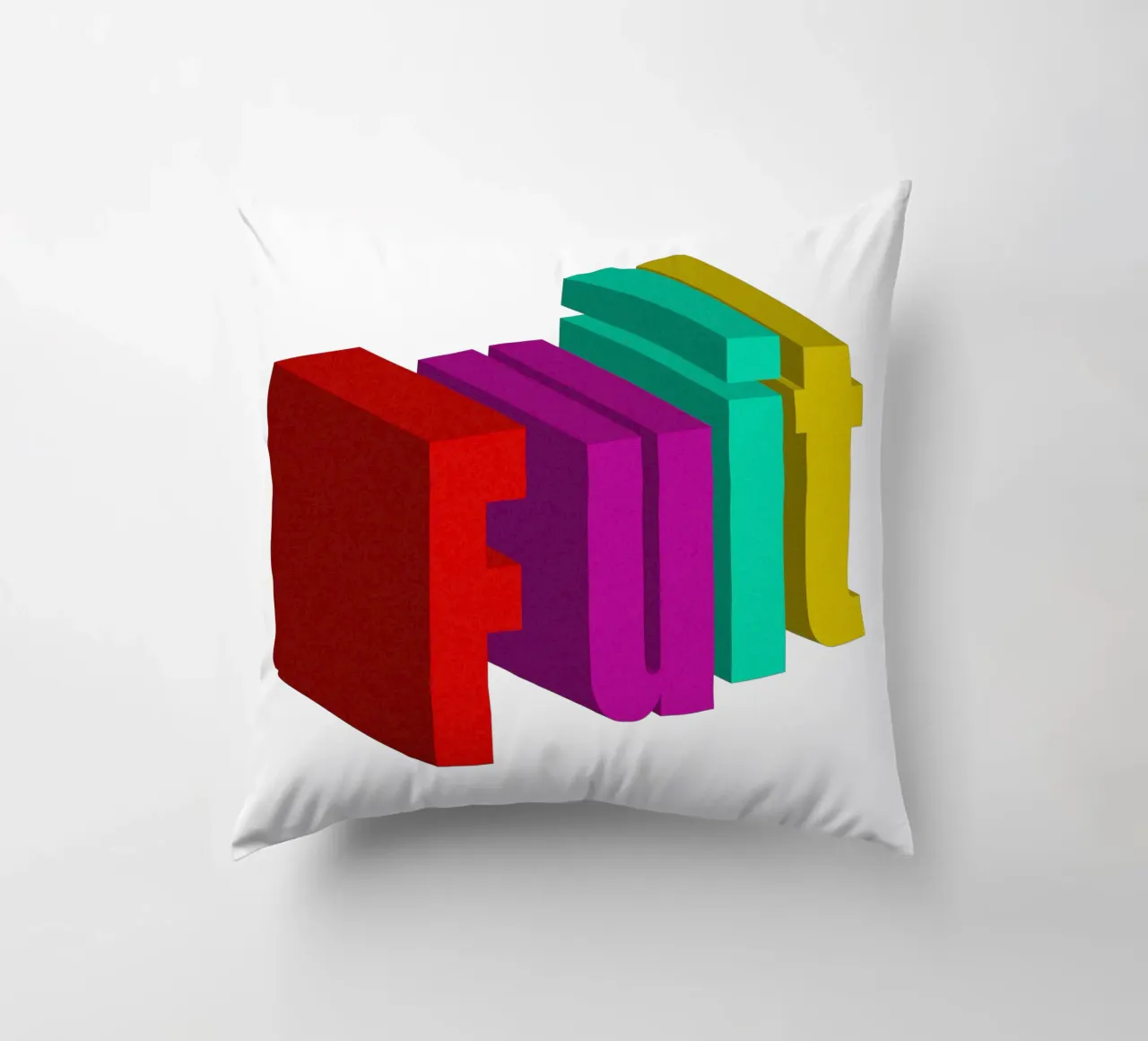 Frutta Typo Stile colorato cuscino da Urban Life