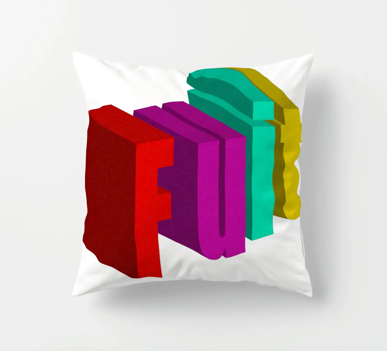 Frutta Typo Stile colorato cuscino da Urban Life