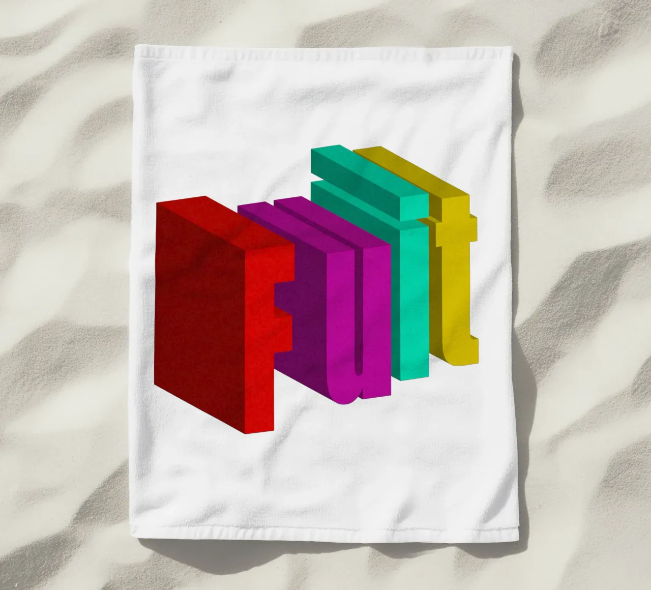 Frutta Typo Stile colorato telo mare da Urban Life