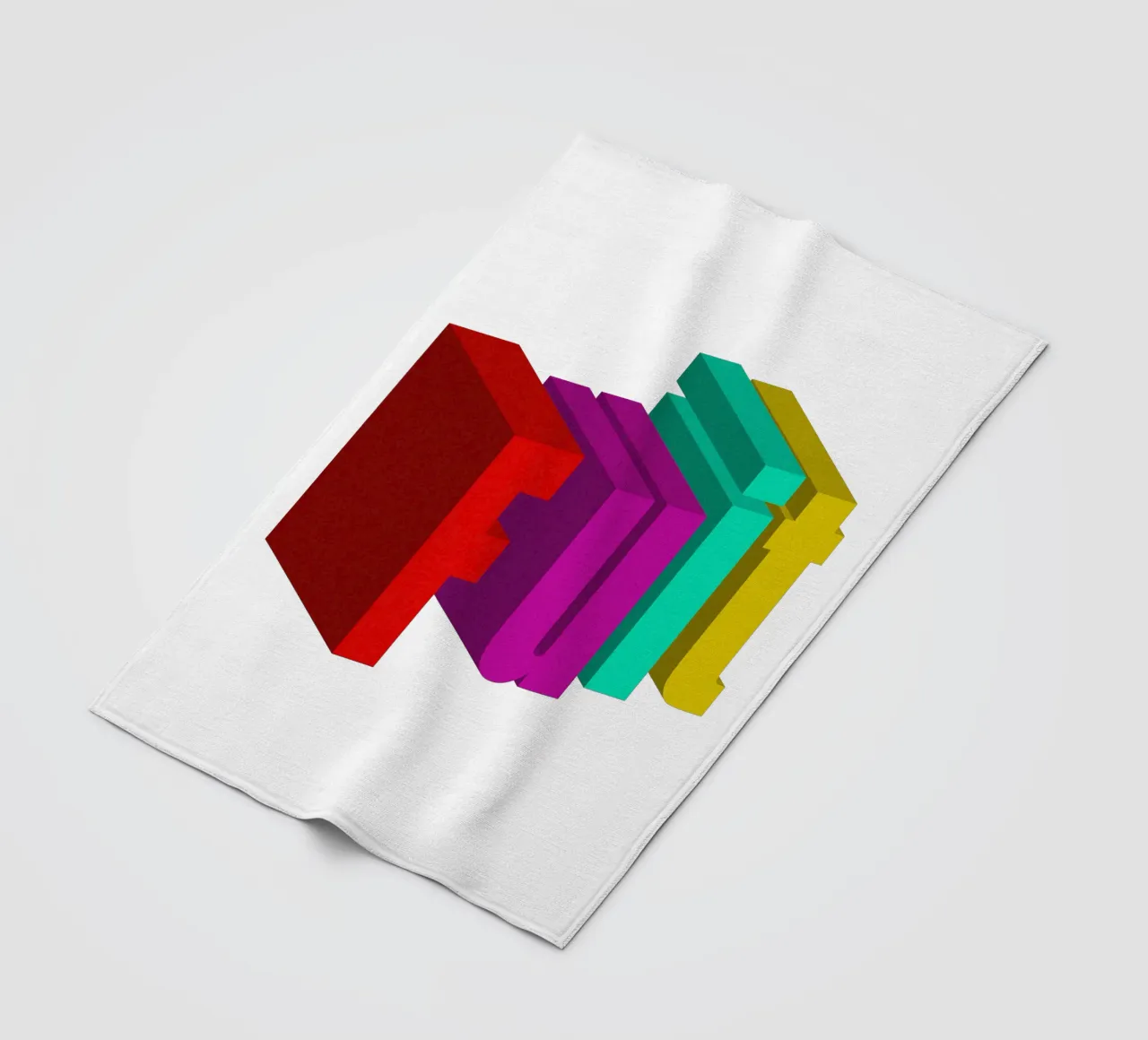 Frutta Typo Stile colorato coperta in pile da Urban Life