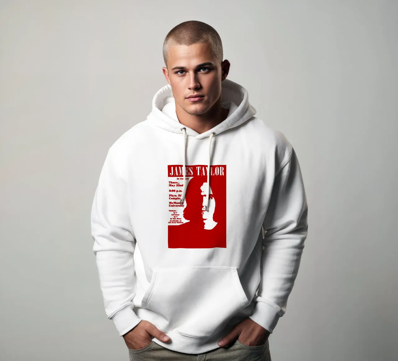 James Taylor - Singer felpa con cappuccio da Deepness