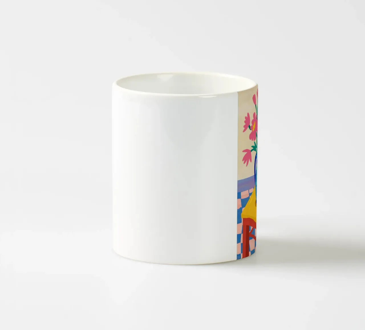 Vase bleu Table jaune mug en céramique de Stone Decade