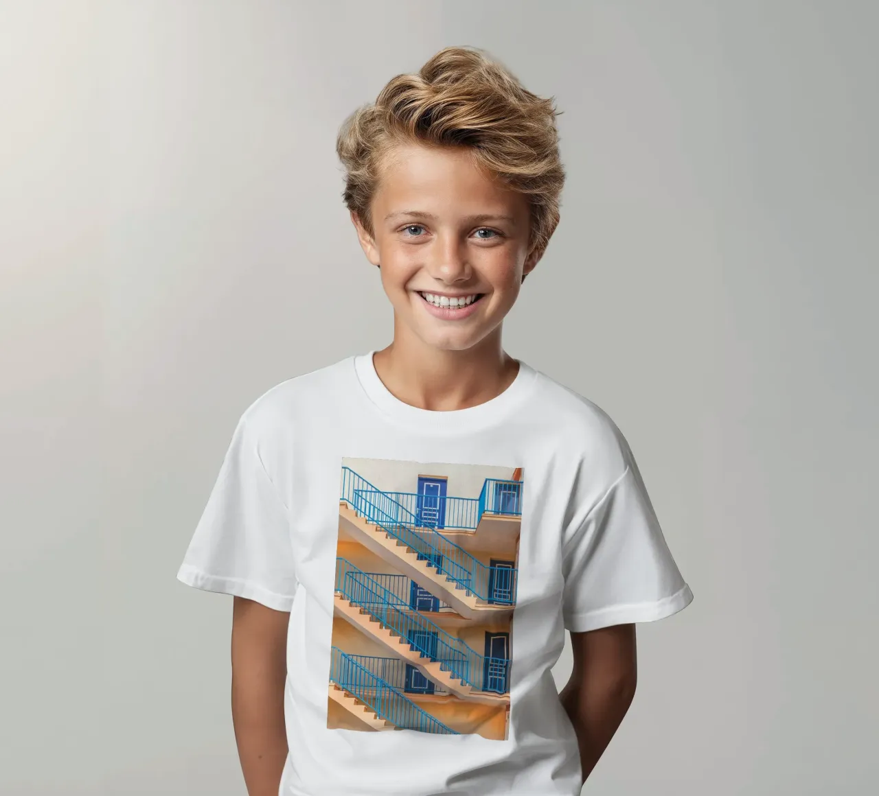 Scale blu t-shirt bambini da Dave Hare Photography