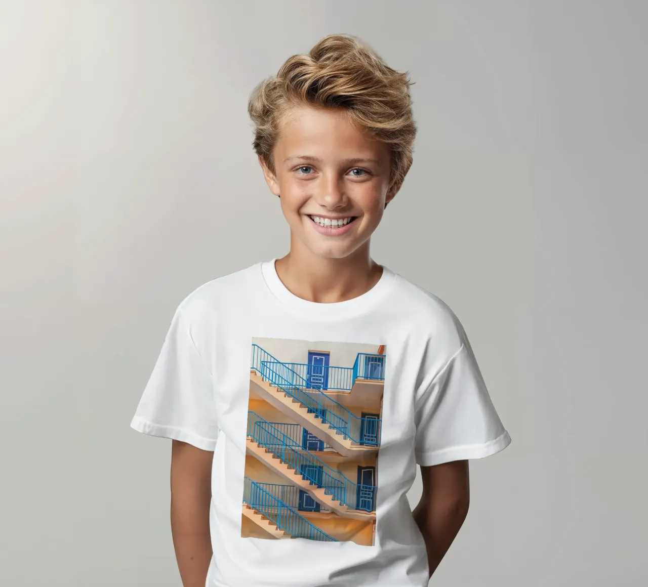 Scale blu t-shirt bambini da Dave Hare Photography