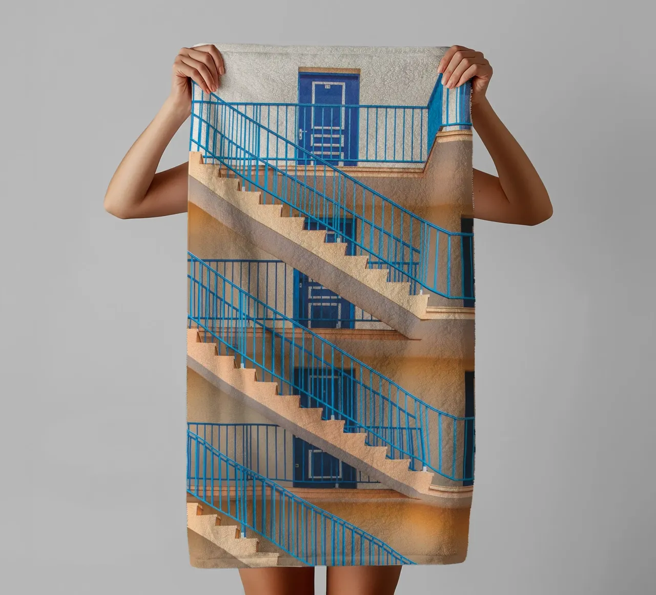 Scale blu asciugamano da bagno da Dave Hare Photography