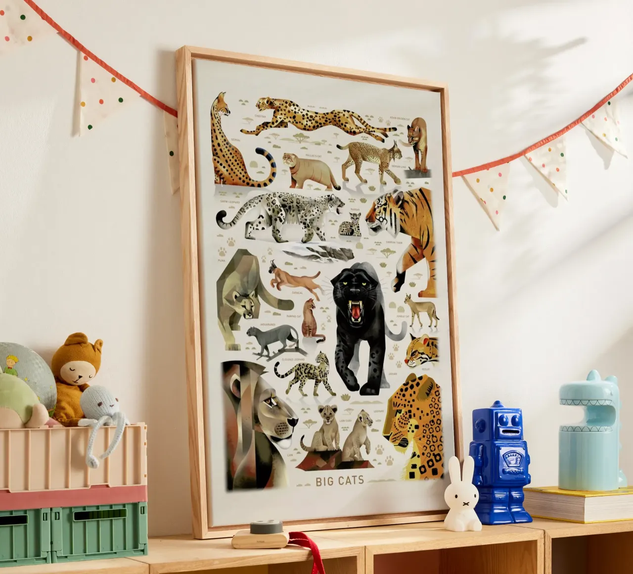 Big Cats tela con Cornice a cassetta da Dieter Braun