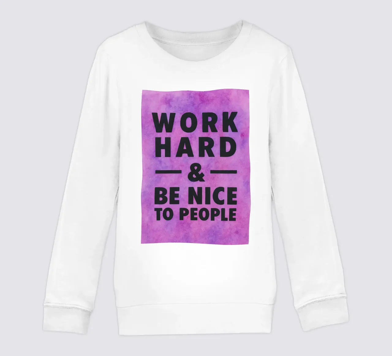 lavorare sodo ed essere persone gentili felpa bambino da onelove