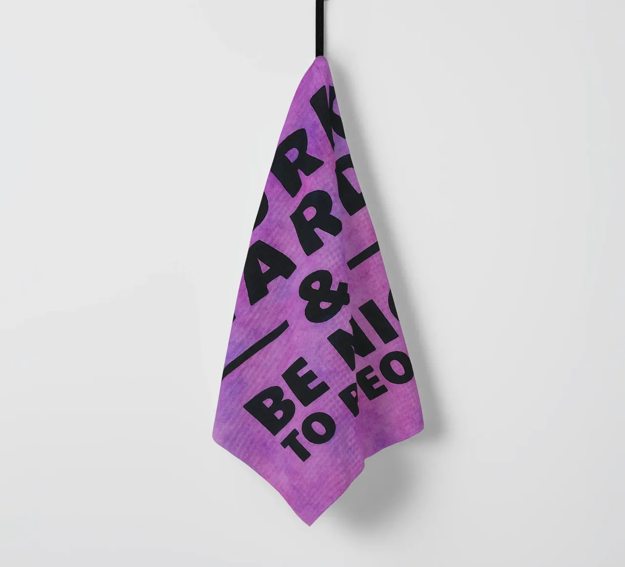 work hard and be nice people tea towel by onelove