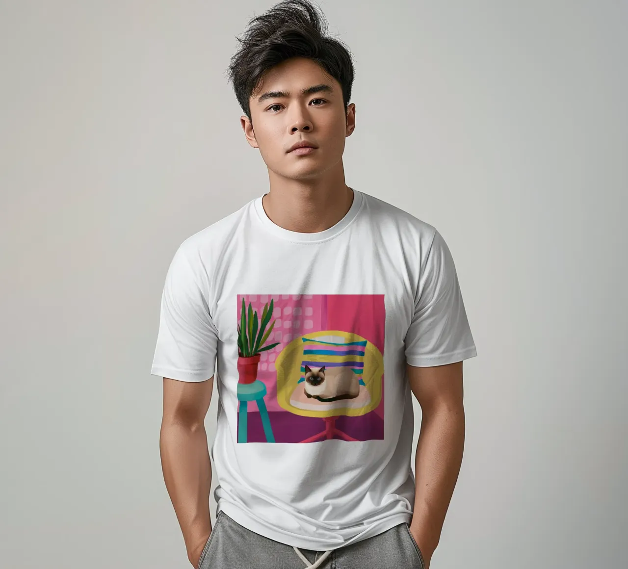 Sedia siamese riposa t-shirt da Stone Decade