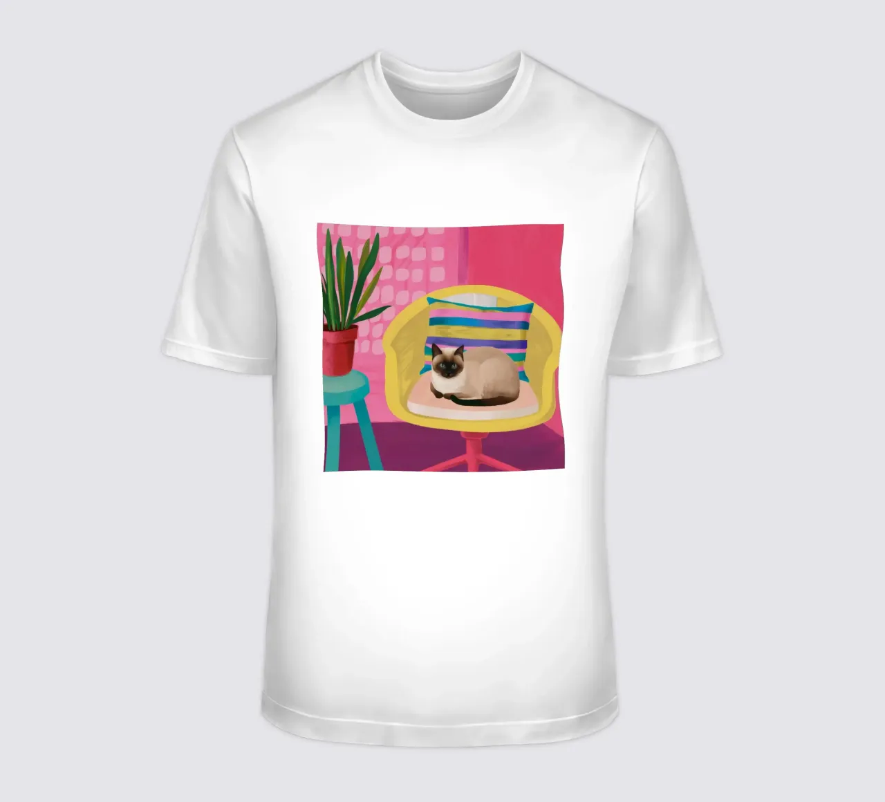 Sedia siamese riposa t-shirt da Stone Decade