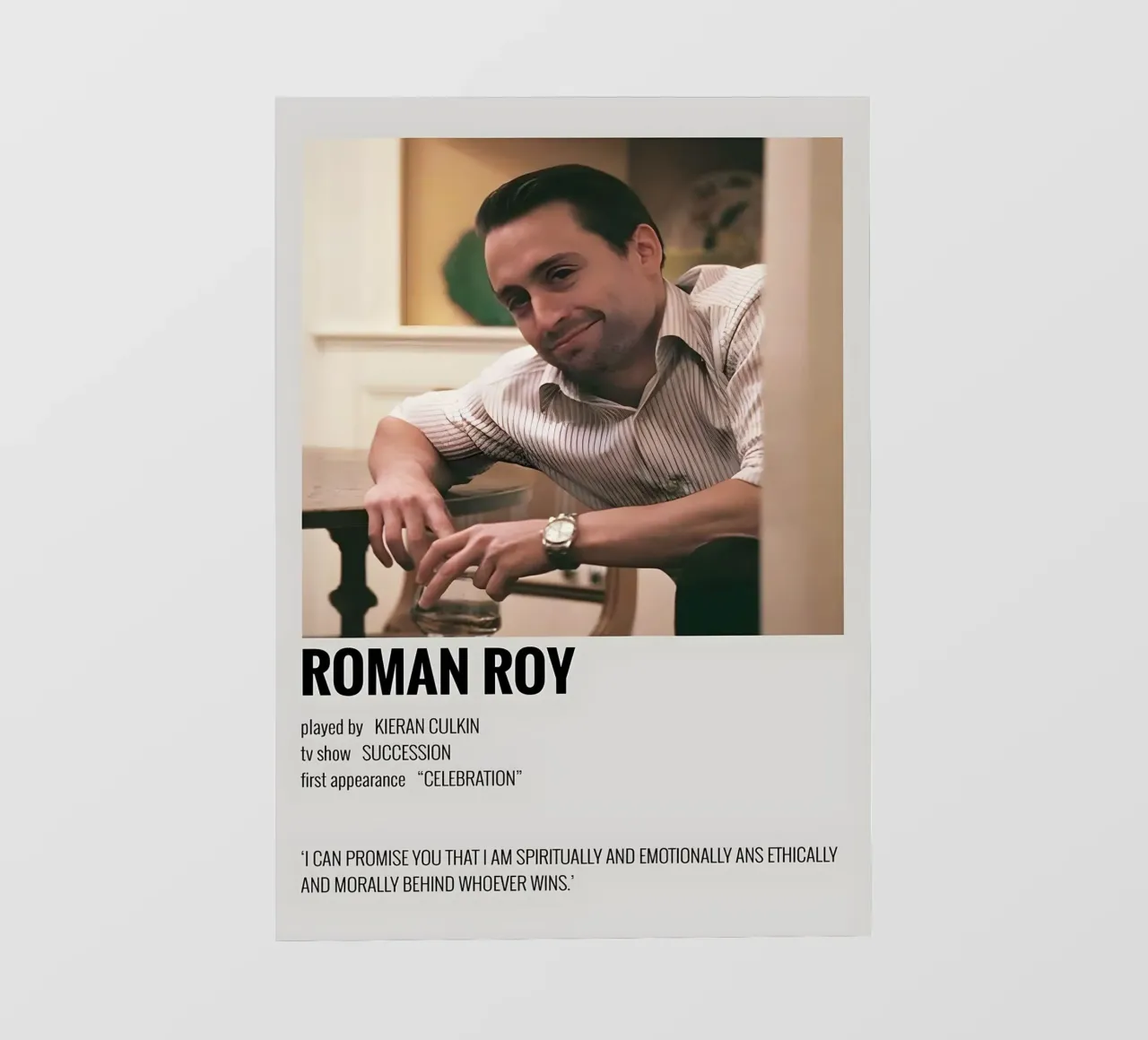 ROMAN ROY pellicola backlit da MVFminimalist