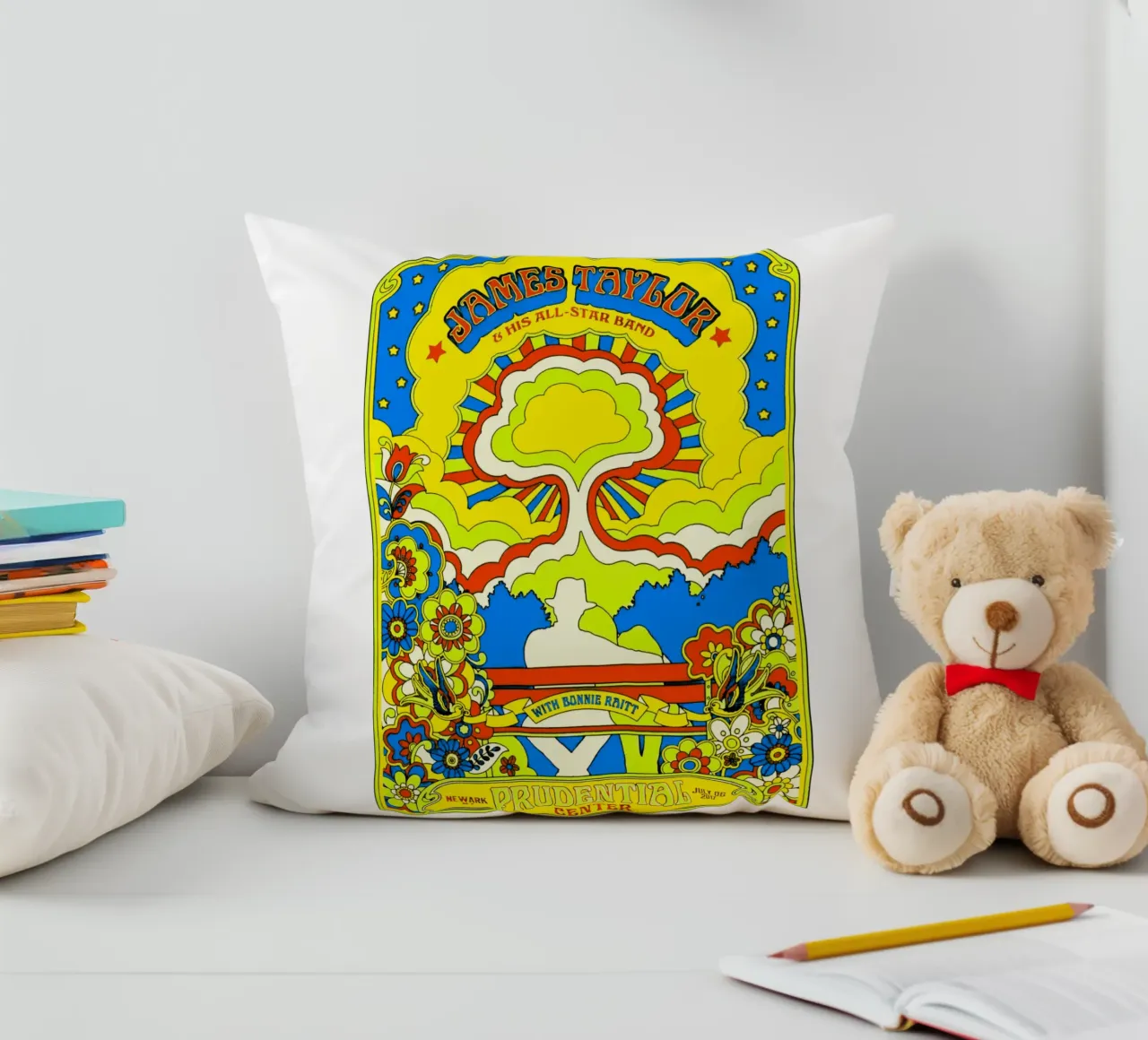 James taylor - Poster decorative cushion by Deepness