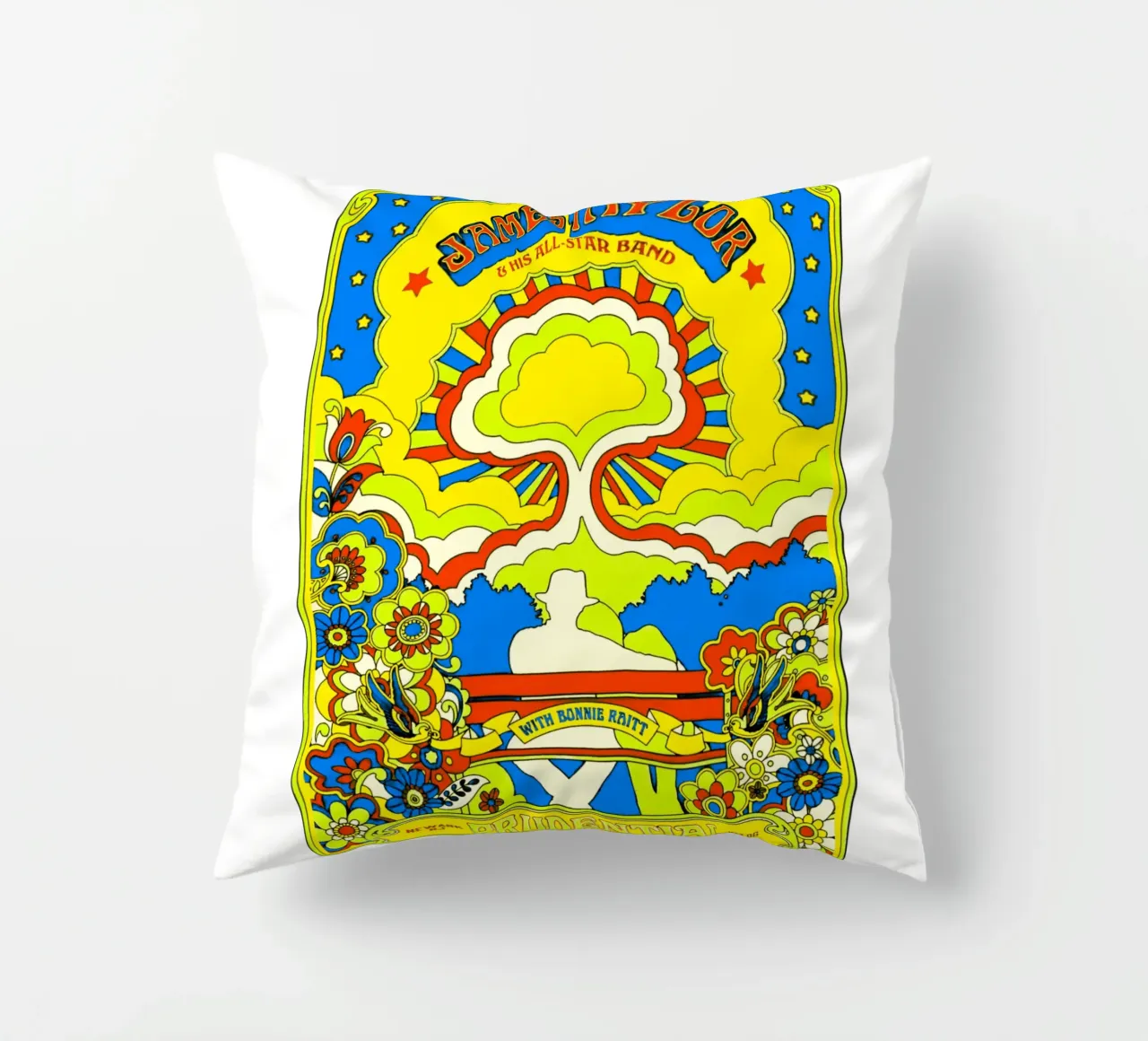 James taylor - Poster decorative cushion by Deepness