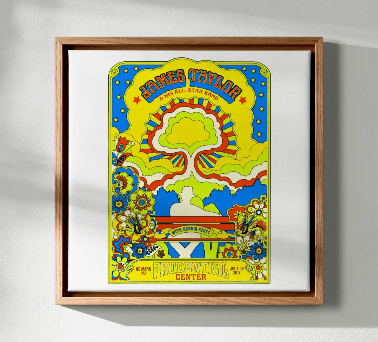 James taylor - Poster canvas met Baklijst van Deepness