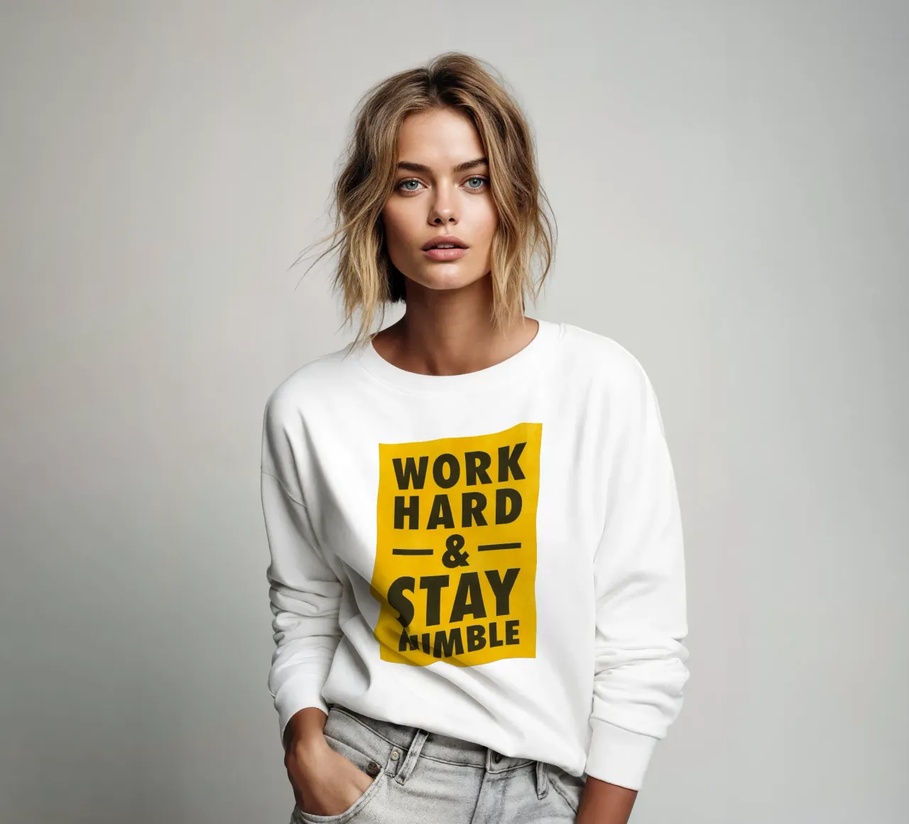 lavorare sodo e rimanere umili felpa da onelove